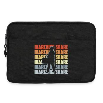 Vintage Marschtrommel - Laptoptasche 13" - Schwarz - Vorne