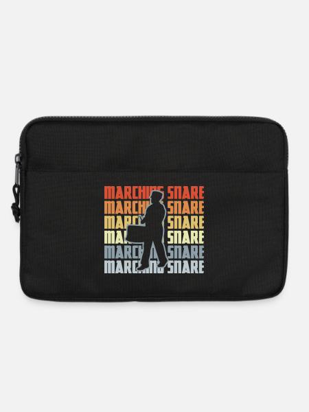 Vintage Marschtrommel - Laptoptasche 13" - Schwarz