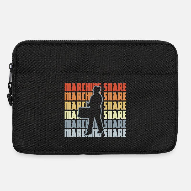 Vintage Marschtrommel - Laptoptasche 13" - Schwarz