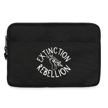 Extinction Rebellion Faust mit Knospe - Laptoptasche 13" - Schwarz - Vorne