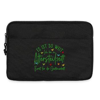 Altersteilzeit Garten Bereit für die Gartenarbeit - Laptoptasche 13" - Schwarz - Vorne