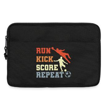 Routine de joueur de football - Sacoche pour ordinateur portable 13 pouces - noir - Devant