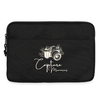 Photography Quote Capture Memories - Laptop bag 13" - black - Front