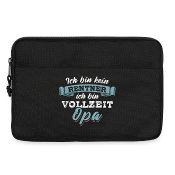 Ich bin kein Rentner ich bin Vollzeit Opa - Laptoptasche 13" - Schwarz - Vorne