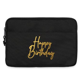 Happy Birthday - Laptoptasche 13" - Schwarz - Vorne