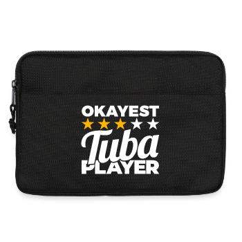 Joueur de tuba moyen - Sacoche pour ordinateur portable 13 pouces - noir - Devant