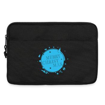 MERRY CHRISTMAS CIRCLE - Laptop bag 13" - black - Front