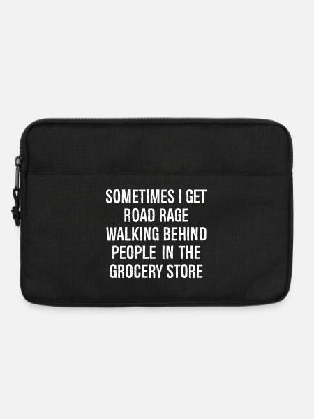 sometimes i get road race walking behind people - Laptop bag 13" - black