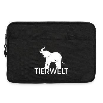 Tierwelt Elefant Symbol Logo Rüssel Tiere Icon - Laptoptasche 13" - Schwarz - Vorne