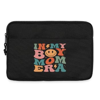 Colorful Design with Vintage Smile and Symbols - Laptop bag 13" - black - Front