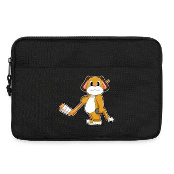 Hund Eishockey Eishockeyschläger - Laptoptasche 13" - Schwarz - Vorne
