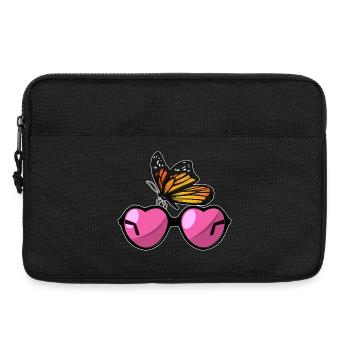 Lunettes de soleil papillon - Sacoche pour ordinateur portable 13 pouces - noir - Devant