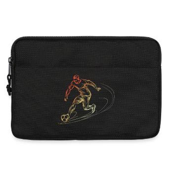 Joueur de football Croquis Vintage - Sacoche pour ordinateur portable 13 pouces - noir - Devant