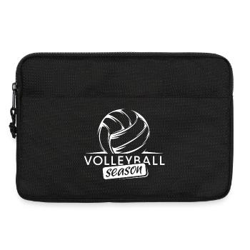 Saison de volley-ball Logo de l’équipe de beach-volley - Sacoche pour ordinateur portable 13 pouces - noir - Devant