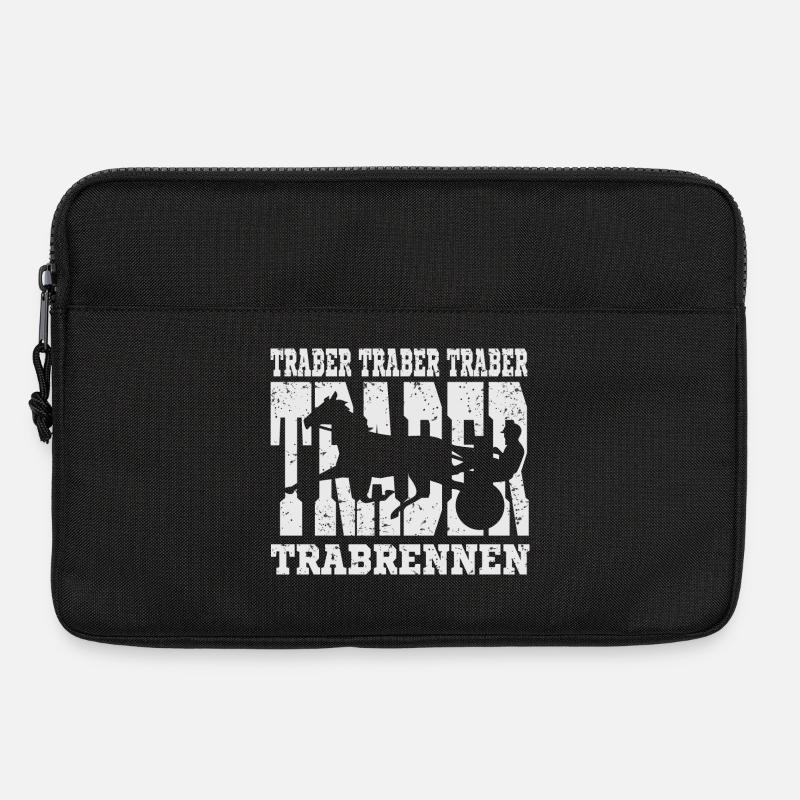 Dekoratives Traber Design - Laptoptasche 13" - Schwarz