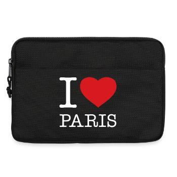 I LOVE PARIS - Laptop bag 13" - black - Front