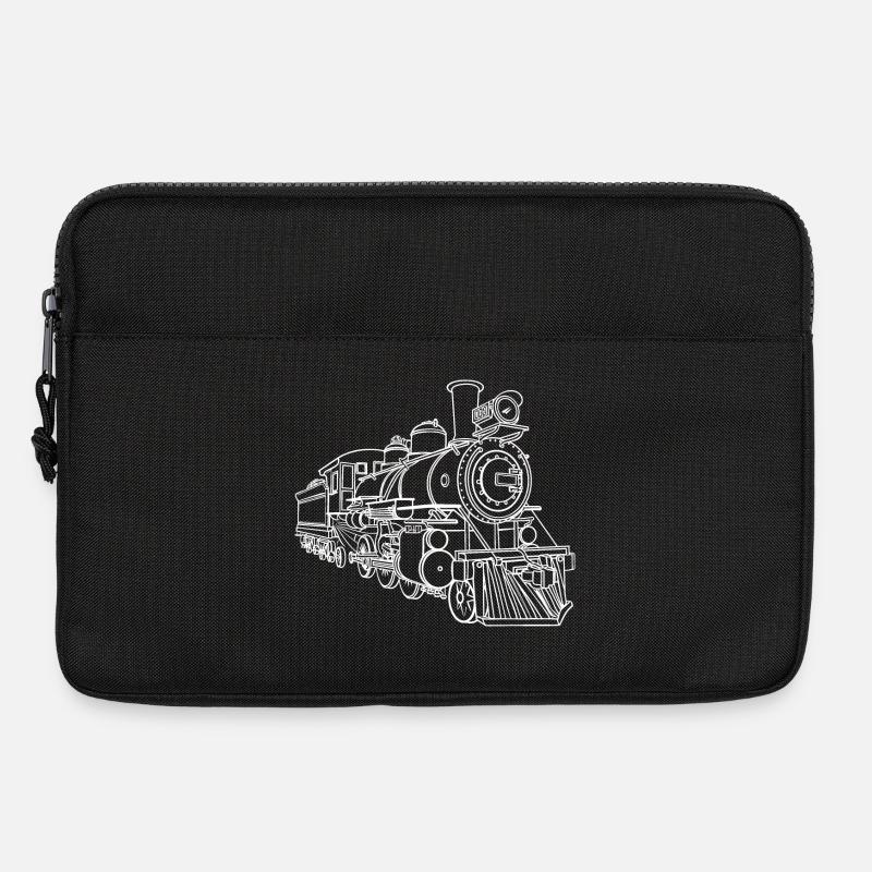 Railway Sketch - Laptop bag 13" - black