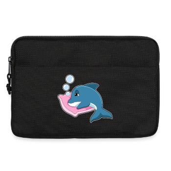 Oreiller de couchage Dolphin - Sacoche pour ordinateur portable 13 pouces - noir - Devant
