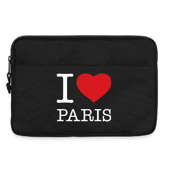 I LOVE PARIS - Laptop bag 13" - black - Front
