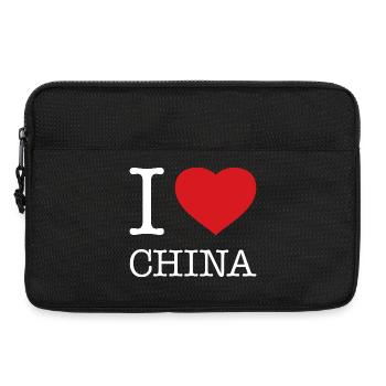 J’ADORE LA CHINE - Sacoche pour ordinateur portable 13 pouces - noir - Devant