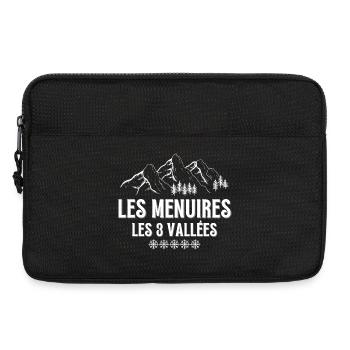 LES MENUIRES, station de ski, domaine skiable - Sacoche pour ordinateur portable 13 pouces - noir - Devant