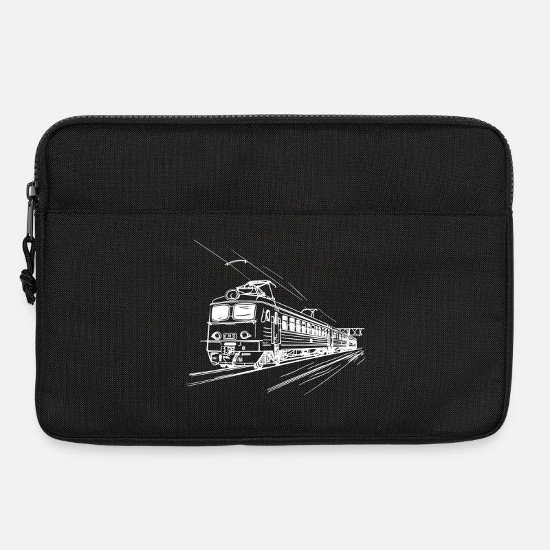 Railway Drawing - Laptop bag 13" - black