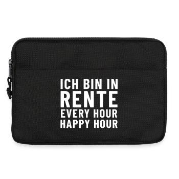 Ich bin in Rente Every Hour Happy Hour - Laptoptasche 13" - Schwarz - Vorne