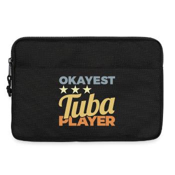 Joueur de tuba moyen - Sacoche pour ordinateur portable 13 pouces - noir - Devant