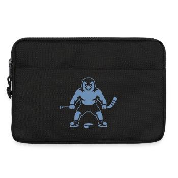 Pinguin Eishockey Spieler Minimalistisch  - Laptoptasche 13" - Schwarz - Vorne
