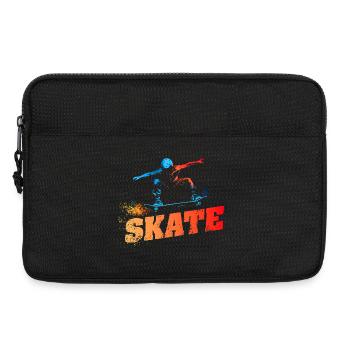 SKATE - Urban-Retro-Design - Laptoptasche 13" - Schwarz - Vorne