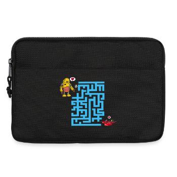 Le labyrinthe de l'amour - Sacoche pour ordinateur portable 13 pouces - noir - Devant