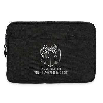 DIY Advent Calendar - Laptop bag 13" - black - Front