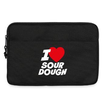 I love sourdough - Laptop bag 13" - black - Front