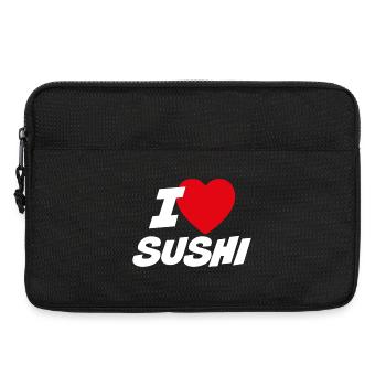 Ich liebe Sushi - Laptoptasche 13" - Schwarz - Vorne