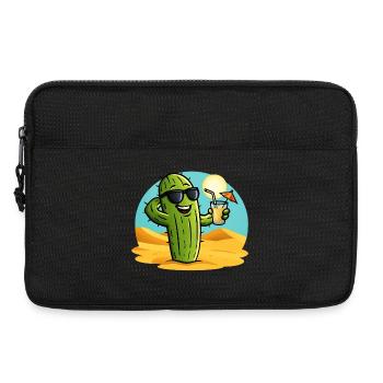 Cactus Summer - Laptop bag 13" - black - Front