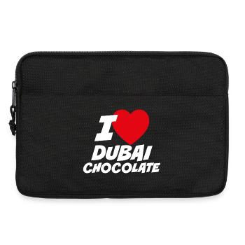I love Dubai chocolate - Laptop bag 13" - black - Front