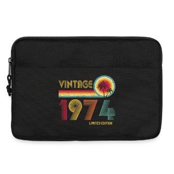 Retro 70s Vibe Vintage Style Design - Laptop bag 13" - black - Front