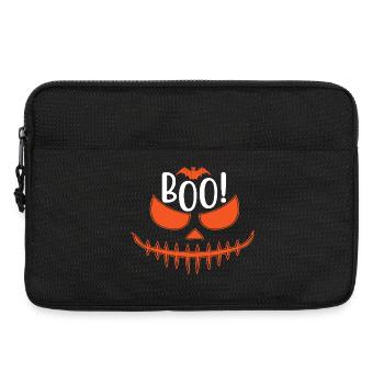 Halloween Boo Maske Design - Laptoptasche 13" - Schwarz - Vorne