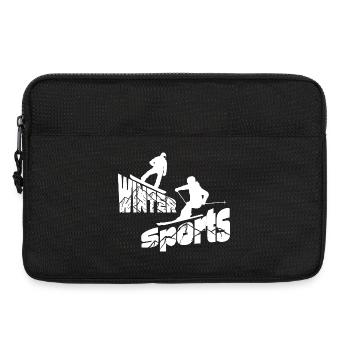 Winter Sports - Mountains - Laptop bag 13" - black - Front