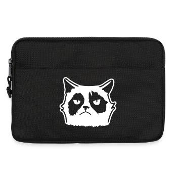 Mürrische Katze: Cartoon & Fun - Sacoche pour ordinateur portable 13 pouces - noir - Devant