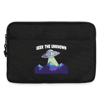 UFO over mountain ranges - Laptop bag 13" - black - Front