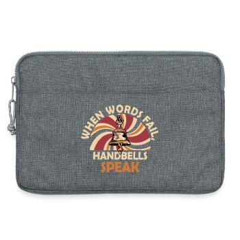 Chorale Instrument de musique Cloche à main Chorale - Sacoche pour ordinateur portable 13 pouces - gris chiné - Devant