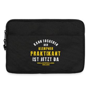 Klempner Praktikant Klempnerei Praktikum Spengler - Laptoptasche 13" - Schwarz - Vorne