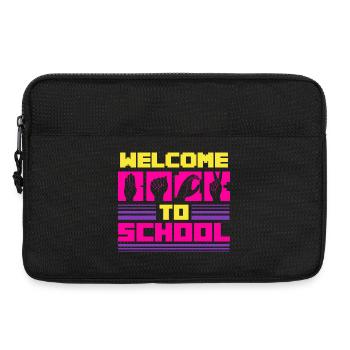 Interprète en langue des signes ASL Bienvenue à l’école - Sacoche pour ordinateur portable 13 pouces - noir - Devant