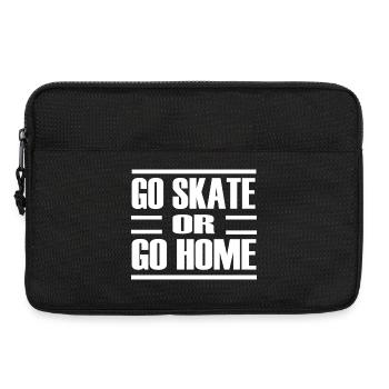 Go skate or go home - Laptop bag 13" - black - Front