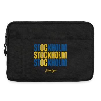 Stockholm, Suède, fierté suédoise - Sacoche pour ordinateur portable 13 pouces - noir - Devant