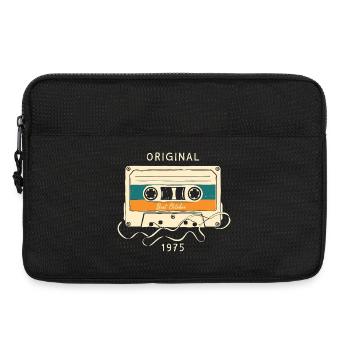 50. Geburtstag Oktober 1975 Vintage Kassette - Laptoptasche 13" - Schwarz - Vorne