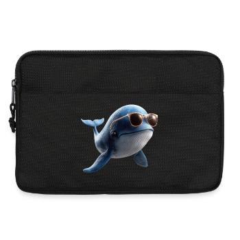 Blauwal Wal Blauwale Walgesang Taucher Ozean Wale - Laptoptasche 13" - Schwarz - Vorne