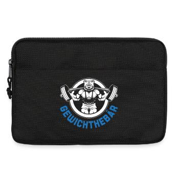 Fitnessstudio GEWICHTHEBÄR Lustiges - Laptoptasche 13" - Schwarz - Vorne