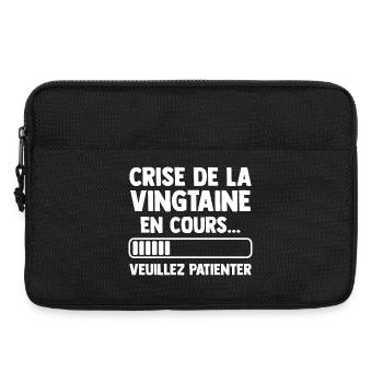 Twenties Crisis Gift Birthday Humor - Laptop bag 13" - black - Front